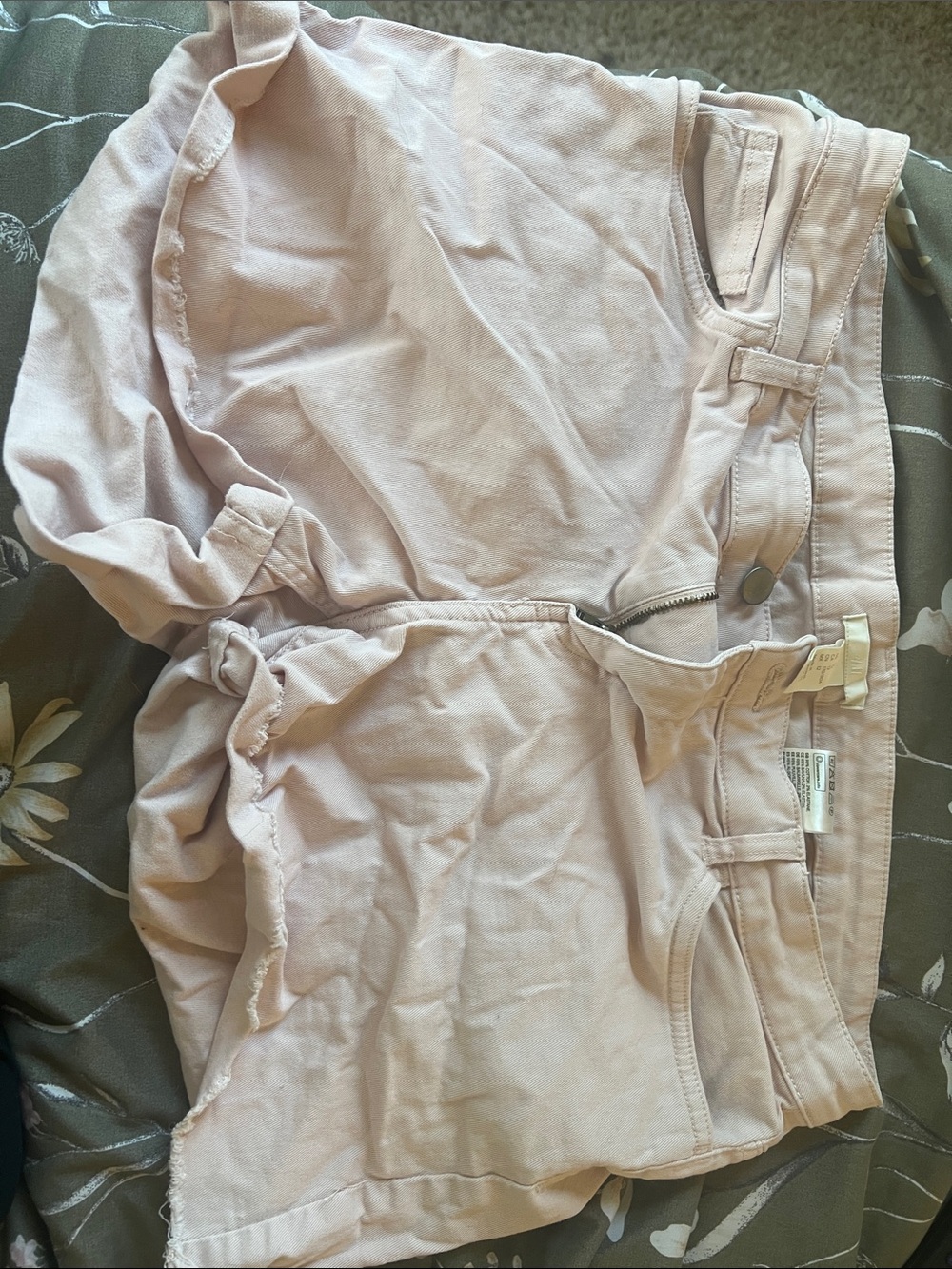 H&M Pale Pink Women's Denim Shorts